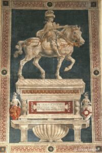Andrea del Castagno, monumento a Niccolo da Tolentino