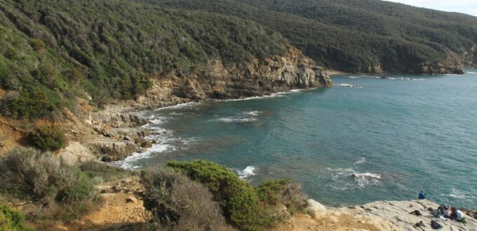 Vue de la Buca delle Fate, promontoire de Piombino
