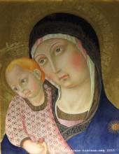 Montepulciano, duomo. Madonna col bambino de Pietro da Siena