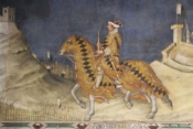 Guido Riccio da Fogliano all assedio di Montemassi, sala del mappamondo, museo civico