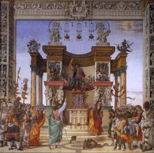 Fresque de Filippino Lippi, Chapelle Strozzi, Santa Maria Novella