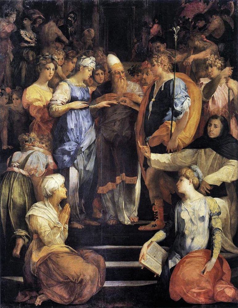Mariage de la Vierge, Rosso Fiorentino, Florence